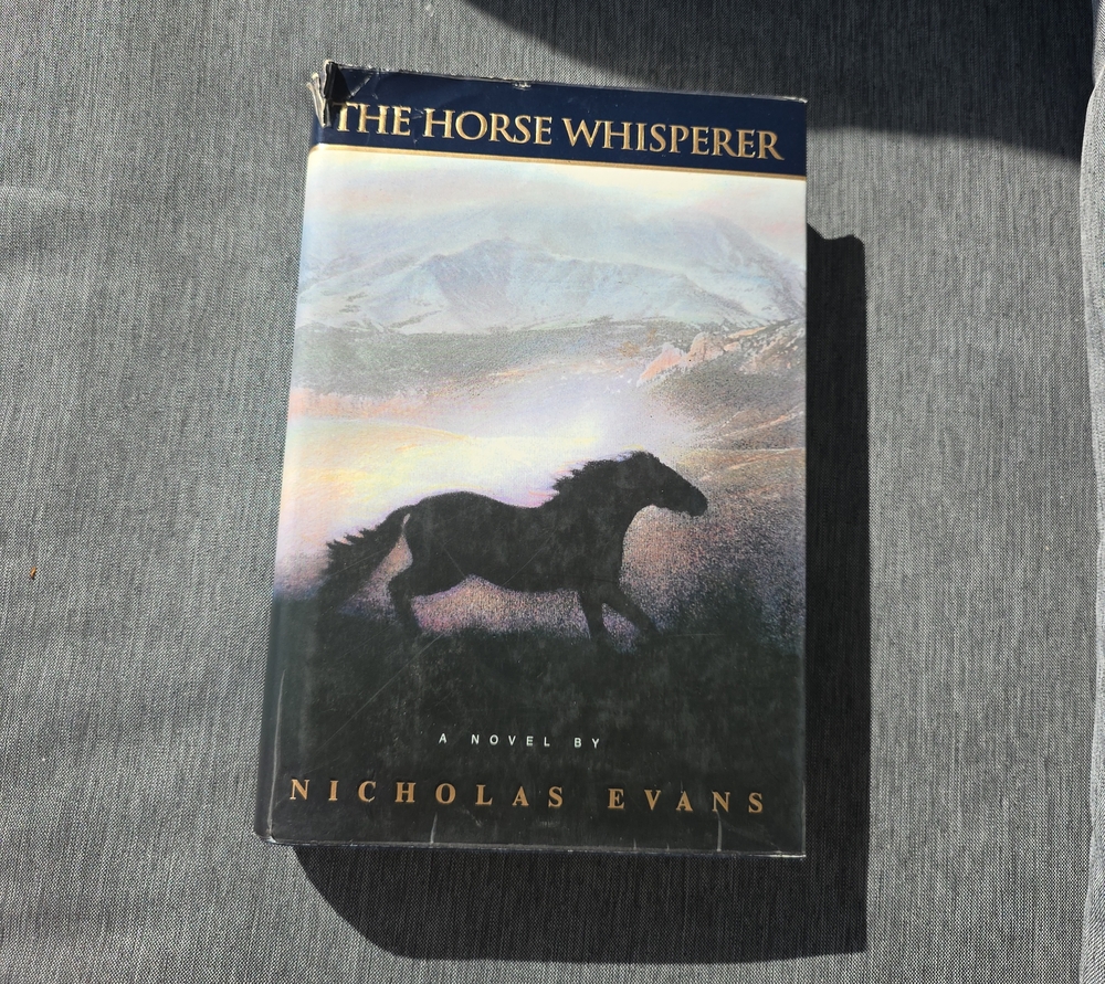 NICHOLAS Black Silhouette Horse Hardcover Journal with Scenic Cover